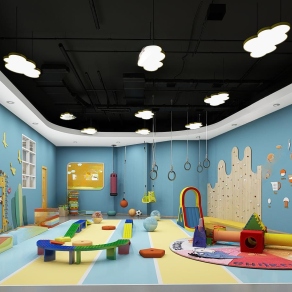 现代幼儿园感统教室3D模型下载
